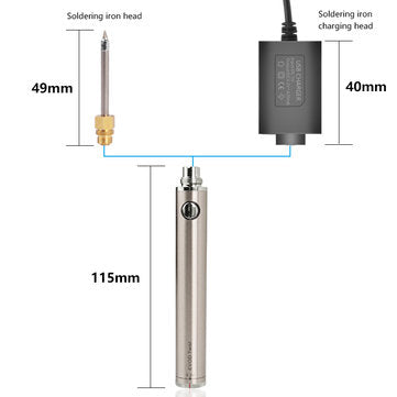 Handskit 5V 8W Solder Iron Wireless Charging Soldering Iron Mini Portable Rechargeable Battery Solde