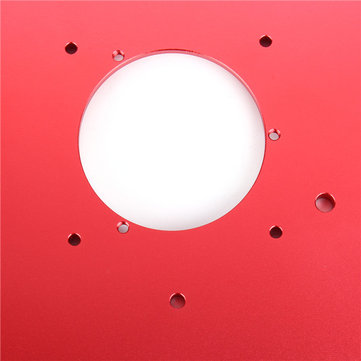 Red 200x300x10mm Aluminum Router Table Insert Plate For Woodworking Engraving Machine