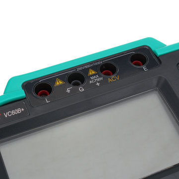 VC60B+ 250V/500V/1000V Digital Insulation Resistance Tester MegOhm Meter