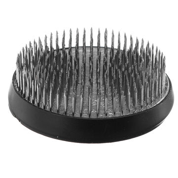 Round Ikebana Kenzan Flower Frog Arranger Holder Art Fixed Arranging Tools Pin Holder (SIZE: 5CM)