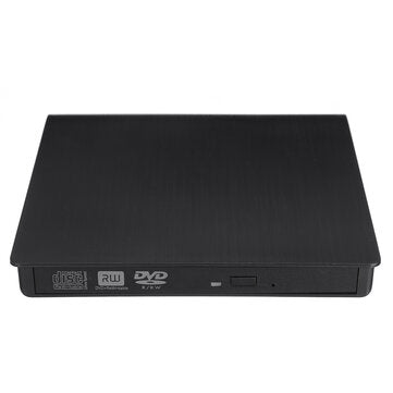 Portable USB 3.0 Black External DVD-RW Max.24X High-speed Data Transmission for Win XP Win 7 Win 8 W