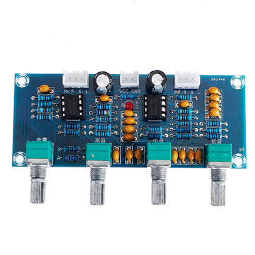 XH-A901 NE5532 Tone Board Preamp Pre-amp with Treble Bass Volume Adjustment Pre-amplifier Tone Contr