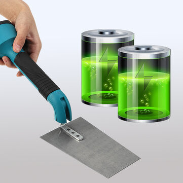 Cordless Electric Stainless Steel Trowel Rubber Handle Builders Masons Shake Plastering Tool