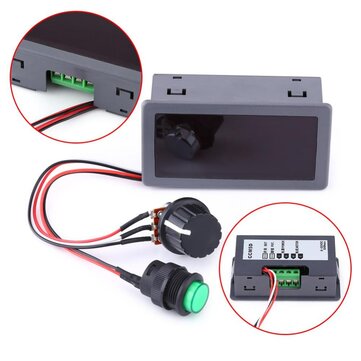 Durable DC 6V 12V 24V 5A/5A PWM Motor Speed Regulator Digital LED Display with IR Remote Controller