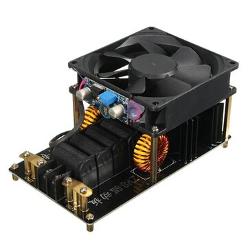 Geekcreit 1000W 20A ZVS Induction Heating Machine Cooling Fan PCB Copper Tube 12-36V