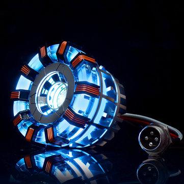 MK2 Acrylic Remote Ver. Tony ARC Reactor Model DIY Kit USB Chest Lamp Remote Control Illuminant LED