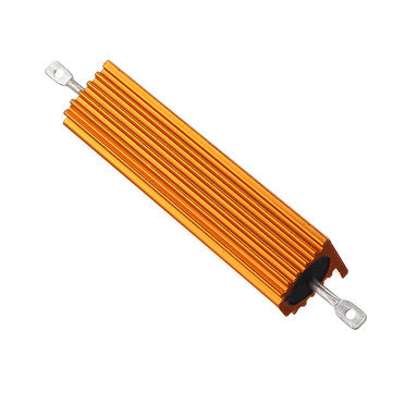 RX24 100W 300R 300RJ Metal Aluminum Case High Power Resistor Golden Metal Shell Case Heatsink Resist