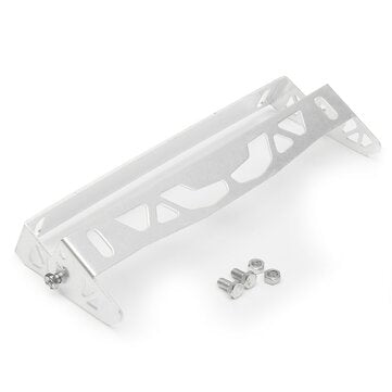 Universal Car Truck Bumper Tilt License Number Plate Mount Frame Holder Bracket (COLOR.: SILVER)