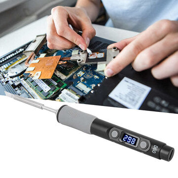 SQ-D60 60W Digital Soldering Iron Station DC12-24V Type-C Interface 100-400 Adjustable Tempera