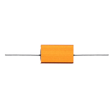 6pcs RX24 5W 100R 100RJ Metal Aluminum Case High Power Resistor Golden Metal Shell Case Heatsink Res