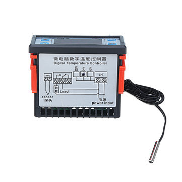 XD-W200 24V Digital Display Intelligent Temperature Controller Cold Storage Controller Adjustable Th