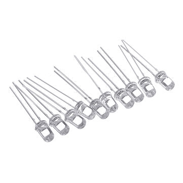 500pcs 5mm LED Diode 5 mm Assorted Kit Clear Warm White Green Red Blue UV Yellow Orange Pink F5 DIP