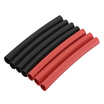 42pcs 2:1 Polyolefin H-type Heat Shrink Tube Sleeving Black Red