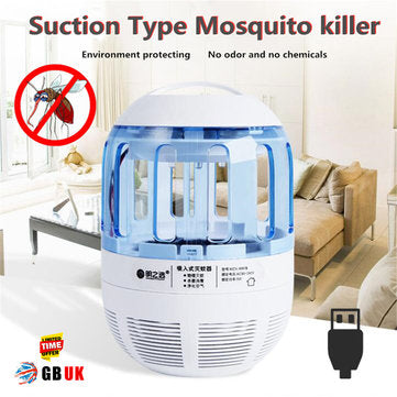 USB Mosquito Dispeller LED Mosquito Trap Fly Insect Killer UV Light Lamp Mosquito Killer with 360 De