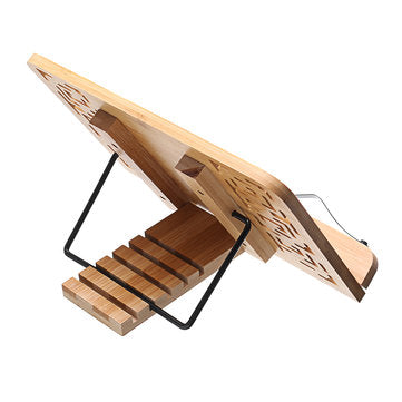 Multifunction Wood Table Stand Reading Bookshelf Bracket 28*20cm Tablet PC Pad Drawing Support Woode