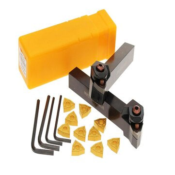 WWLNR/L1616H/K08 16x100mm Lathe Turning Tool Holder With 10pcs WNMG080404 Inserts