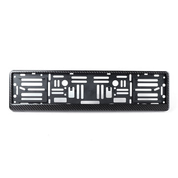 Real Carbon Fibre Euro License Number Plate Surround Holder Frame German