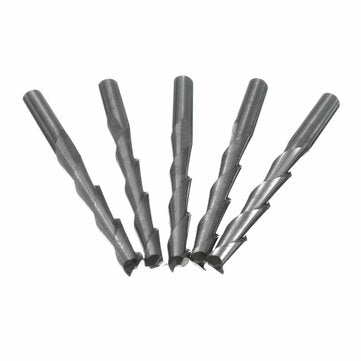 20Pcs 3.175mm Carbide CNC 2 Flute Spiral Bits End Mill Router 22mm CEL Milling Cutter