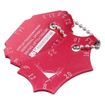 Drillpro 2pcs Angle Welding Gauge Key Pocket Gage Weld Seam Test Ulnar Inspection Ruler Accurate Wel