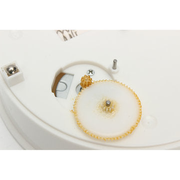 Round White Velvet Top Electric Motorized 360 Rotating Turntable Jewelry Ornament Display Stand