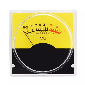 3Pcs Pointer Meter Amplifier VU Table DB Table Level Meter Pressure Gauge with White LED Backlight