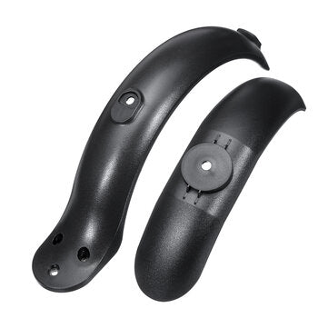 Front + Rear Mudguard Tire Tyre Splash Wheel Fender Guard For Xiaomi M365 Electri... (COLOR.: BLACK)