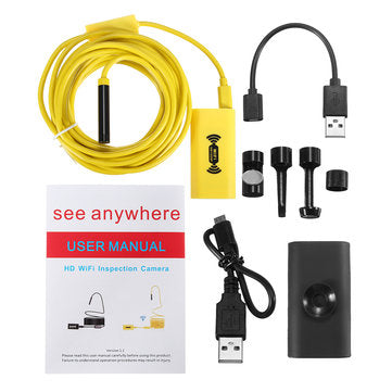 5M WiFi 8LED Waterproof Borescope Inspection Snake Tube Camera for Phone