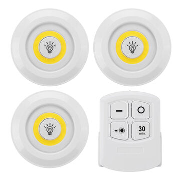 1/3PCS Under Cabinet Lights Closet Kitchen Counter COB... (LIGHT COLOR: WHITELIGHT | QUANTITY: 3PCS)