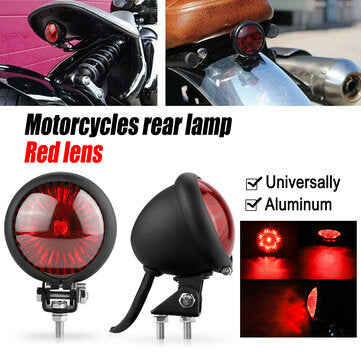 Universally Motorcycle Rear Lamp Aluminum Alloy LED Retro Signal Lamp (COLOR: RED)