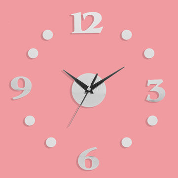 Wall Clock Quartz Mini Movement Hands Mechanism Repair Parts Tool Kit DIY Decor (COLOR1: WHITE)