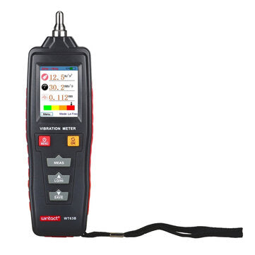 WT63B Vibration Analyzer Vibrometer Vibroscope Color LCD Digital Vibration Meter Rotation Accelerati