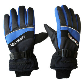 Warmspace Warm Electric Thermal Heated Gloves Motorcycle Winter Cycli... (COLOR.: BLUE | SIZE: L)
