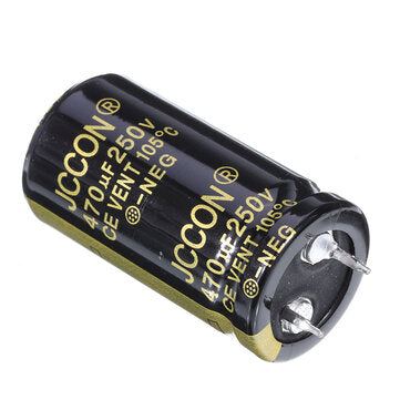 5Pcs 470UF 250V 22x40mm Radial Aluminium Electrolytic Capacitor High Frequency 105C