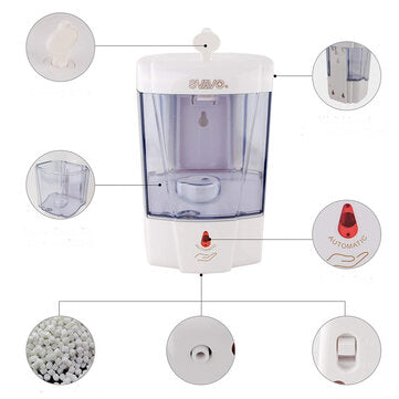 Xiaowei X9 800ml Intelligent IR Sensor Liquid Soap Dispenser Hand Sanitizer Shampoo Body Wash Soap C