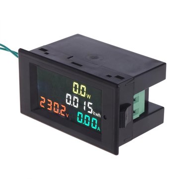 D69-2049 AC80-300V/AC200-450V Energy Meter Voltmeter Ammeter Power Energy Met... (MODEL: AC200-450V)
