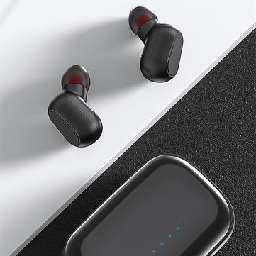 TOPK F22 TWS bluetooth 5.0 True Wireless Earphone LED Display Button Control Sports Headphones With