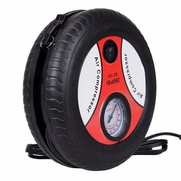 DC 12V Portable Air Compressor Car Bicycle Tire Pump Sports Balls Airbeds Inflatable Toys Air Pump +