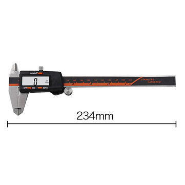 DANIU 150mm Stainless Steel LCD Screen Display Digital Caliper 6 Inch Fraction / MM / Inch High Prec