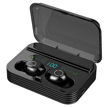 F9-7 TWS bluetooth 5.0 LED Display Bilateral Call Earphone Depth Waterproof Sport Stereo Bass Headph