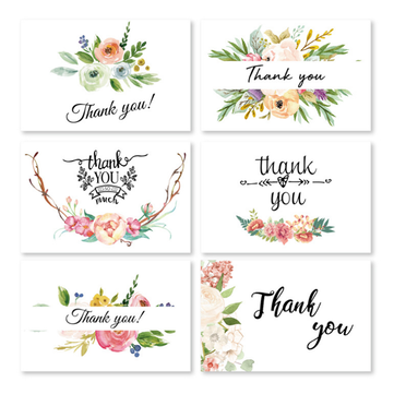 6Pcs Multiple Types Greeting Cards Thanksgiving Holiday Gift Card Universal (SET: SET2)