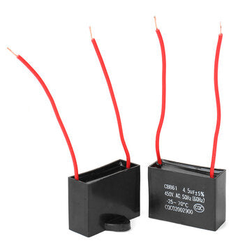 10pcs CBB61 450V 4.5uf Starting Capacitance AC Fan Capacitor CBB Motor Run Capacitor 450V 4.5F