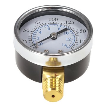 TS-50-14 Pressure Gauge 0-200psi 0-10bar 1/4 NPT Mini Pressure Gauge Air Compressor Hydraulic Vacuum