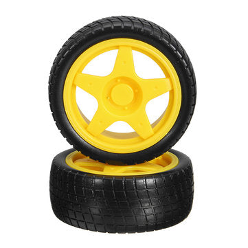 8 Pcs Smart Robot Rubber Tyres Wheels For  TT Motor