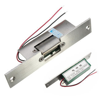 Door Electric Strike Lock  Fail Safe NO Narrow-type Electronic Control 12V DC