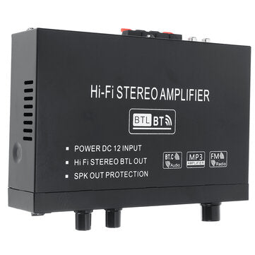 AK35 110V-240V bluetooth 5.0 Stereo Power Amplifier USB Wireless Music Speakers