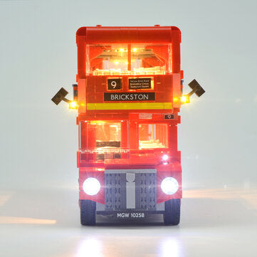 DIY LED Light Lighting Kit ONLY For LEGO 10258 London Bus Building Block Bricks Toys