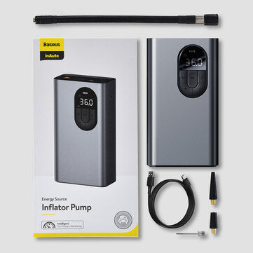 Baseus 150PSI Portable Inflator Pump Air Compressor Smart Digital Tire Pressure Detection Auto Tire