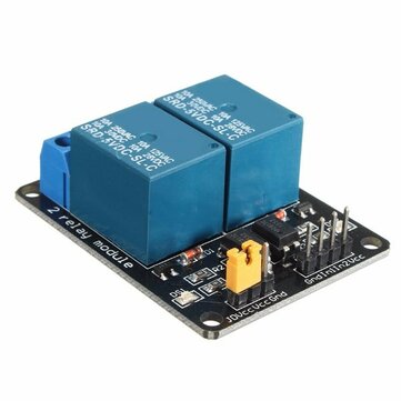 5pcs 5V 2 Channel Relay Module Control Board With Optocoupler Protection