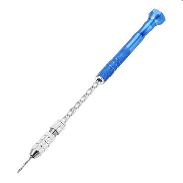 Drillpro Upgrade Semi-automatic Mini Hand Drill+2pcs Double Side Chuck+10pcs Twist Drill Bits