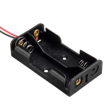 AA Size Power Battery Storage Case Box Holder Leads With 2 Slots